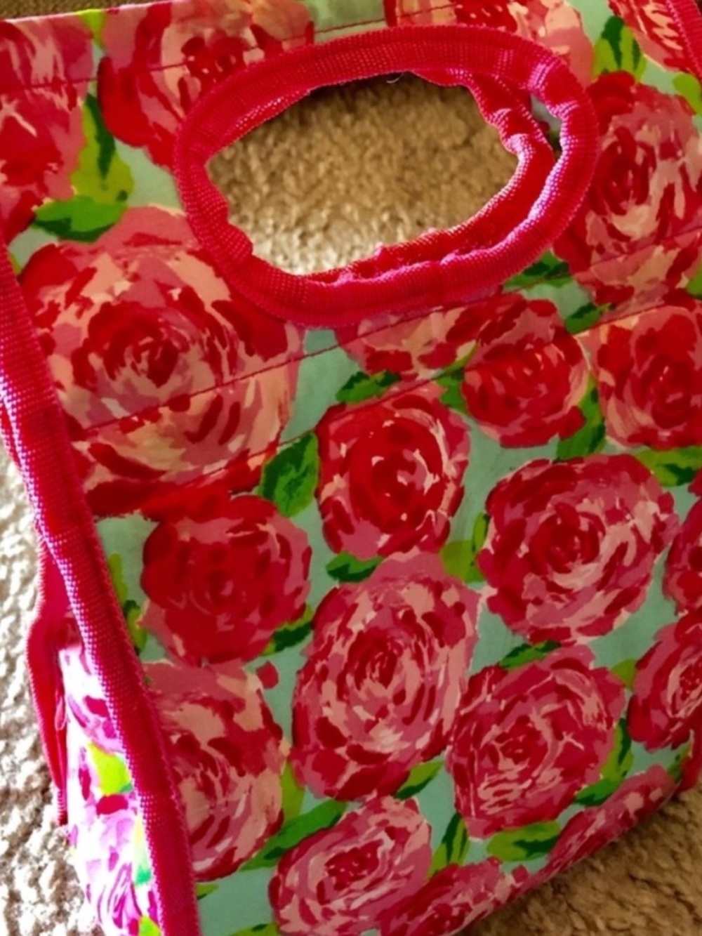 Lilly Pulitzer Pink First Impressions Lunch Bag